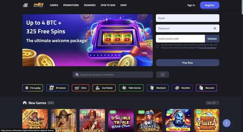 mBit Casino anmeldelse: Guide til spil med kryptovaluta