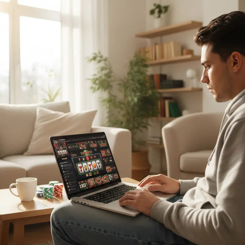 BlockSpins Casino Online-Spiele auf dem Laptop