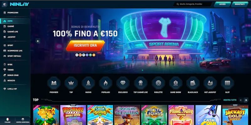 Ninlay frontpage Italy