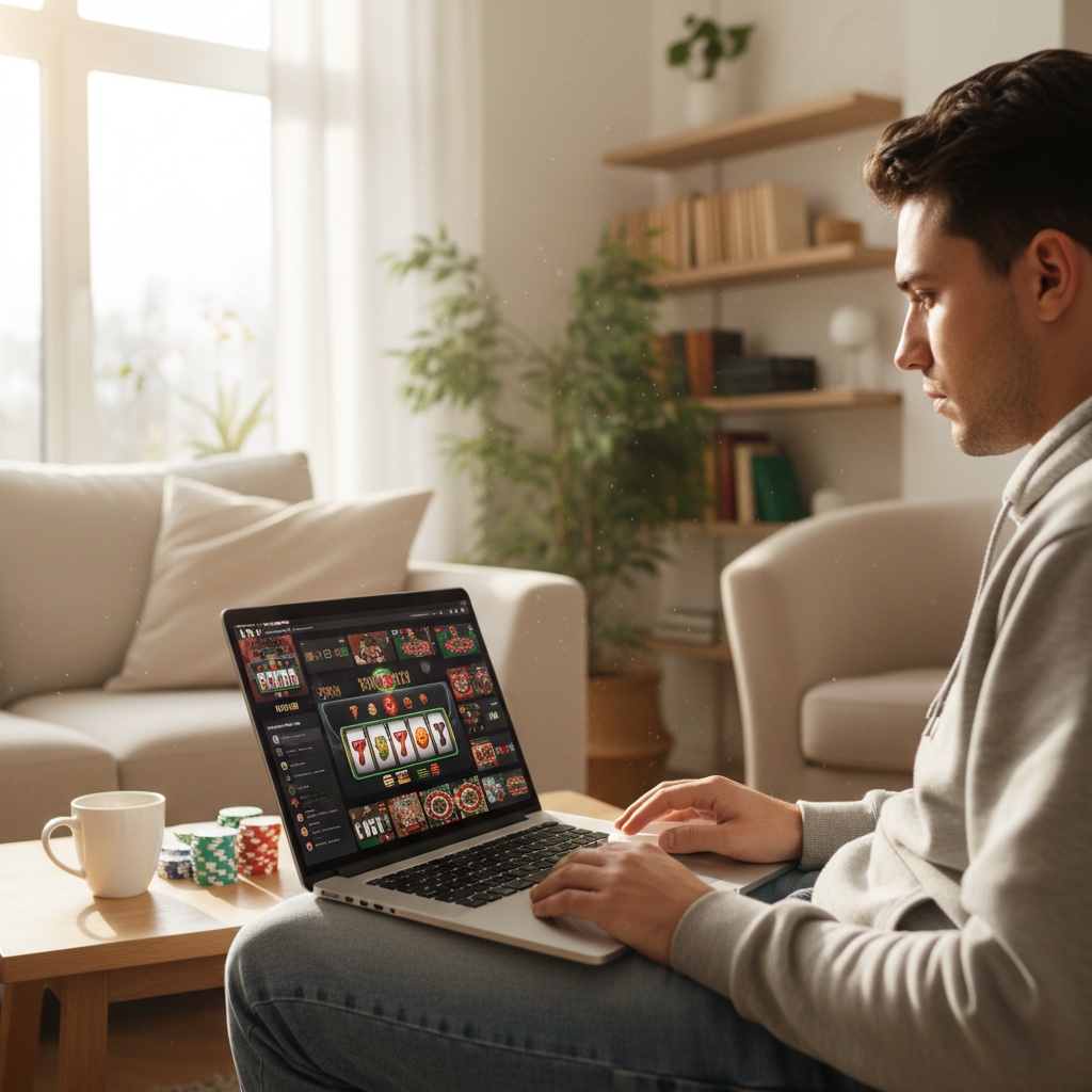 BlockSpins Casino Online-Spiele auf dem Laptop