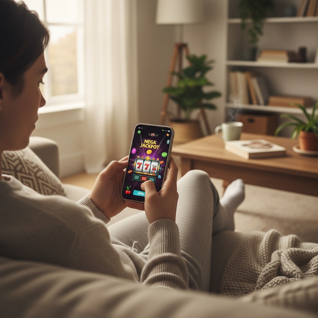 BlockSpins Casino mobilspel på smartphone